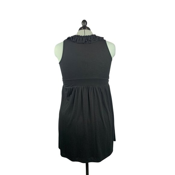 INC International Concepts Black Sleeveless Ruffled V-Neck Dress Womens 1X - Picture 6 of 9